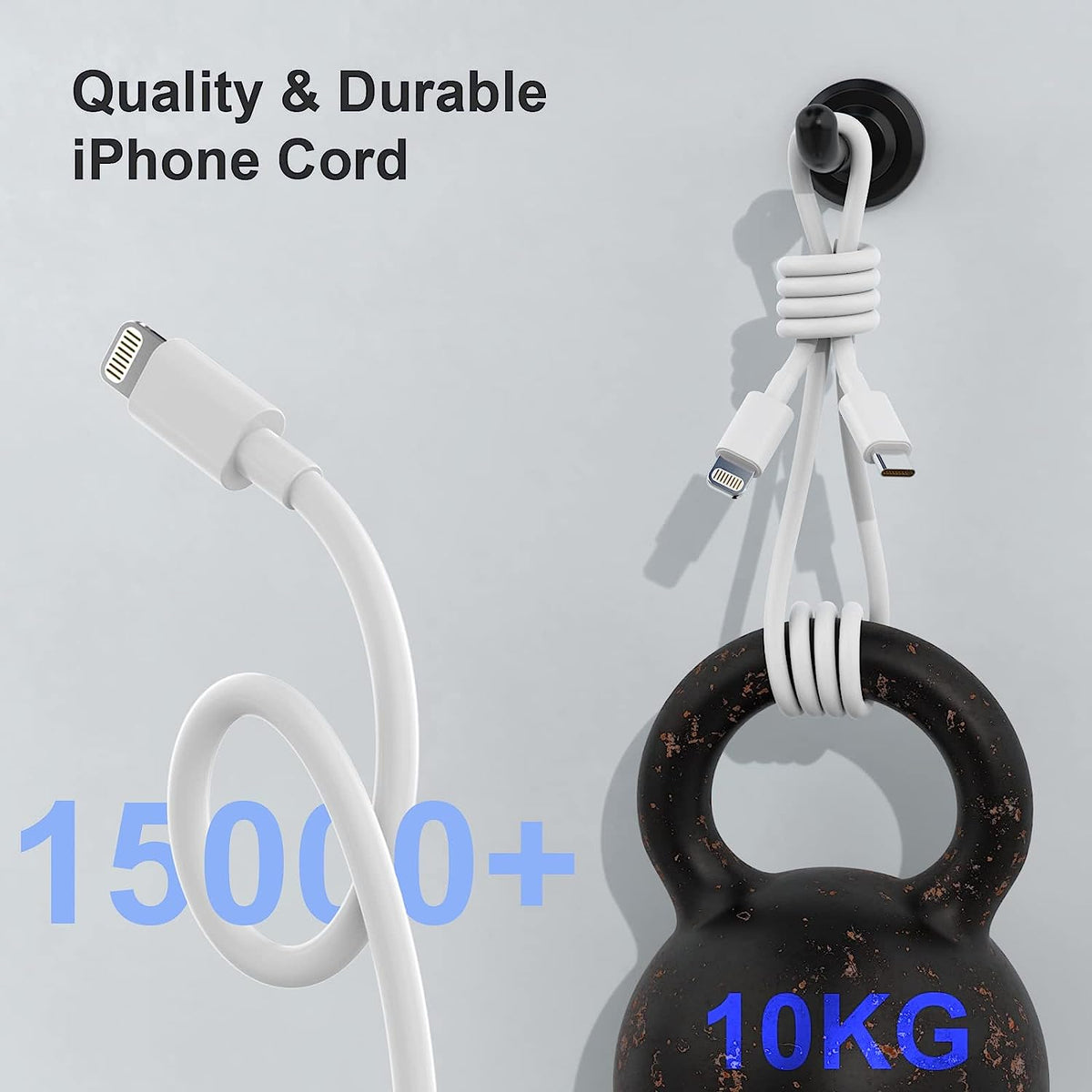 20W Dual-Pack Type C Charger with 6Ft USB-C Cable, PD Fast Charging Compatible with iPhone, iPad, and iPod